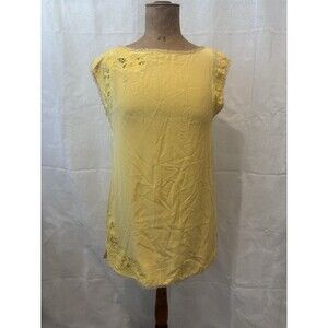 Twelfth Street By Cynthia Vincent 100% Silk Yellow Mini Dress (S)